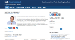 Desktop Screenshot of irek.ca