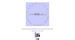 Desktop Screenshot of irek.edu.pl