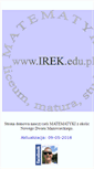 Mobile Screenshot of irek.edu.pl