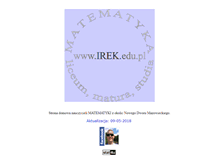 Tablet Screenshot of irek.edu.pl